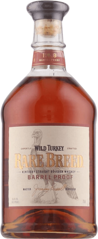 56,95 € Envío gratis | Whisky Bourbon Wild Turkey Rare Breed Barrel Proof Kentucky Estados Unidos Botella 70 cl