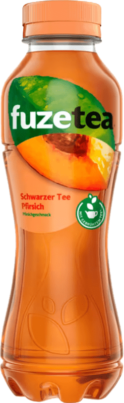 1,95 € 免费送货 | 碳酸饮料 Fuze Tea 德国 半瓶装 37 cl Schwarzer Tee — 红茶, Pfirsich — 桃子