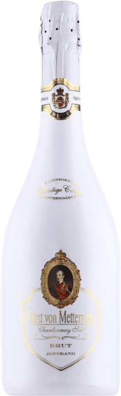 14,95 € 免费送货 | 白起泡酒 Fürst von Metternich Brut — 起泡酒 干型 Cuvée, Prestige — 尊贵 德国 Chardonnay — 莎当妮 75 cl