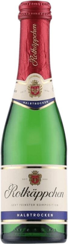 2,95 € Free Shipping | White sparkling Rotkäppchen Mumm Sekt Semi-Dry Semi-Sweet Germany Small Bottle 20 cl