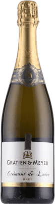 14,95 € Бесплатная доставка | Белое игристое Gratien & Meyer Sekt брют A.O.C. Crémant de Loire Франция Chardonnay, Chenin White, Cabernet бутылка 75 cl