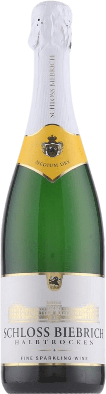 5,95 € Free Shipping | White sparkling Schloss Biebrich Sekt Semi-Dry Semi-Sweet Germany Bottle 75 cl