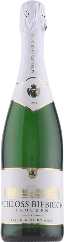 7,95 € Free Shipping | White sparkling Schloss Biebrich Sekt Dry Germany Bottle 75 cl