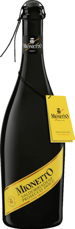 17,95 € Envoi gratuit | Vin Mousseux Blanc Mionetto Spago Cartizze Dulce — Doux Frizzante — Pétillant, Supérieur D.O.C.G. Prosecco di Conegliano-Valdobbiadene Italie Prosecco Bouteille 75 cl