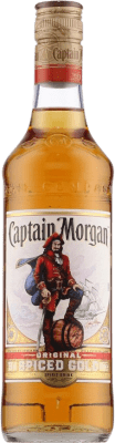 10,95 € Бесплатная доставка | Ром Captain Morgan Gold — Золотая версия, Оригинальный Пуэрто-Рико Средняя бутылка 50 cl Spiced — Пряный
