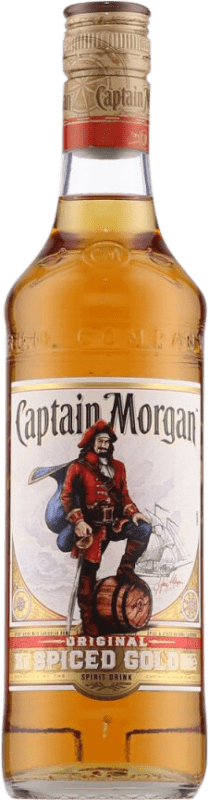 10,95 € 免费送货 | 朗姆酒 Captain Morgan Gold — 金色版, 原创 波多黎各 中瓶装 50 cl Spiced — 加香料