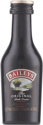 1,95 € Envio grátis | Licor Creme Baileys Irish Cream The Original Irish Irlanda Garrafa Miniatura 5 cl