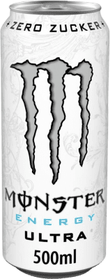 Getränke und Mixer 12 Einheiten Box Monster Energy Ultra White 50 cl