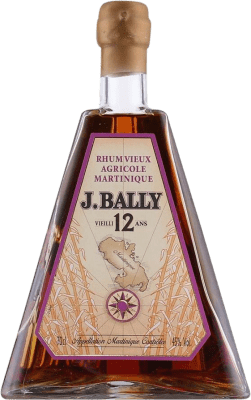 106,95 € 送料無料 | ラム Rhum J. Bally Vieux Agricole マルティニーク 12 年 ボトル 70 cl