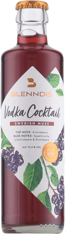 4,95 € Kostenloser Versand | Mixer Blenndis Swedish Muse Cocktail Deutschland Kleine Flasche 25 cl Aroniabeere, Vodka — Wodka