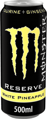 27,95 € 免费送货 | 盒装12个 饮料和搅拌机 Monster Energy White Pineapple 预订 爱尔兰 瓶子 Medium 50 cl