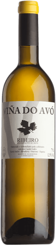 10,95 € Envoi gratuit | Vin blanc Cajide Gulín Viña do Avó Blanco D.O. Ribeiro Espagne Godello, Loureiro, Treixadura, Albariño Bouteille 75 cl