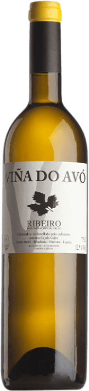 10,95 € Free Shipping | White wine Cajide Gulín Viña do Avó Blanco D.O. Ribeiro Spain Godello, Loureiro, Treixadura, Albariño Bottle 75 cl
