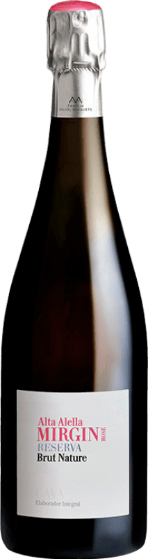 19,95 € 免费送货 | 玫瑰气泡酒 Alta Alella Mirgin Rosé Guarda Superior Brut Nature D.O. Cava 西班牙 Monastrell 瓶子 75 cl