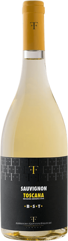 16,95 € Spedizione Gratuita | Vino bianco Baby Super I.G.T. Toscana Italia Sauvignon Bianca Bottiglia 75 cl