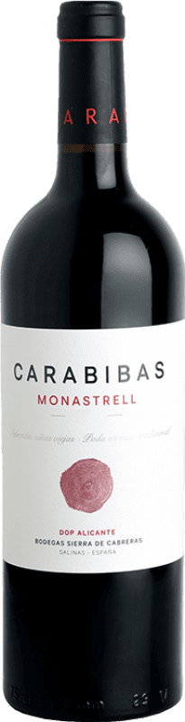 16,95 € Бесплатная доставка | Красное вино Sierra de Cabreras Carabibas D.O. Alicante Испания Monastrell — Монастрель 75 cl