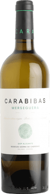 14,95 € Spedizione Gratuita | Vino Bianco Sierra de Cabreras Carabibas D.O. Alicante Spagna Merseguera 75 cl