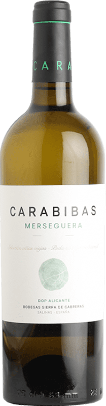 18,95 € Envoi gratuit | Vin blanc Sierra de Cabreras Carabibas D.O. Alicante Espagne Merseguera Bouteille 75 cl