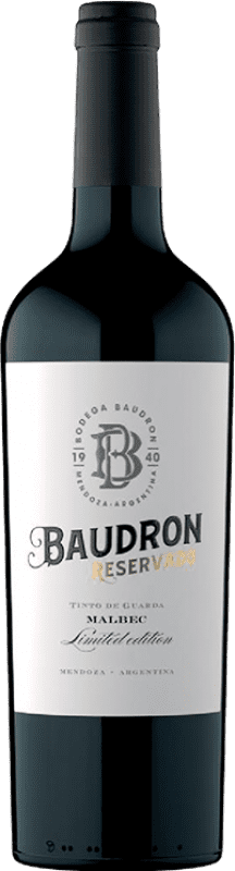 14,95 € Spedizione Gratuita | Vino Rosso Baudron Riserva I.G. Mendoza Argentina Malbec 75 cl