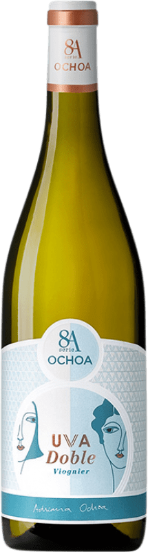 9,95 € Spedizione Gratuita | Vino bianco Ochoa 8A Uvadoble Spagna Viognier Bottiglia 75 cl