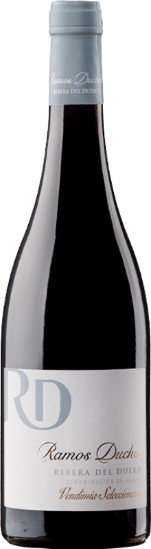 22,95 € Spedizione Gratuita | Vino rosso Ramos Ducher Viñedos de Familia 9 Meses D.O. Ribera del Duero Spagna Tempranillo, Merlot, Cabernet Bottiglia 75 cl