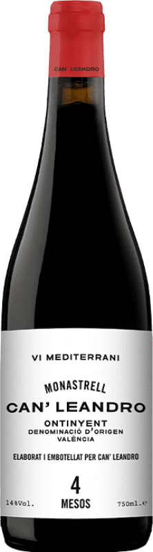 13,95 € Free Shipping | Red wine Can Leandro 4 Meses D.O. Valencia Valencian Community Spain Grenache, Monastrell Bottle 75 cl