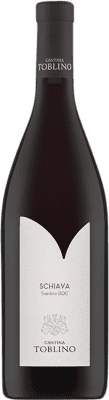 9,95 € Kostenloser Versand | Rotwein Cantina Toblino D.O.C. Trentino Italien Schiava 75 cl