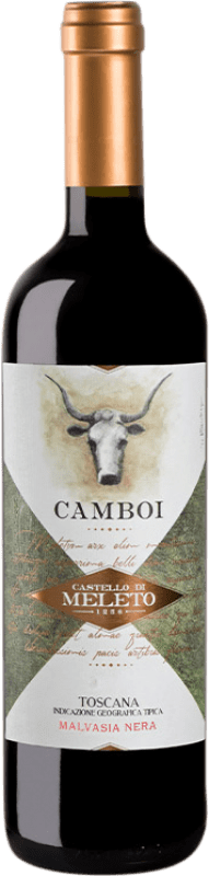 54,95 € Envío gratis | Vino tinto Castello di Meleto Camboi Rosso I.G.T. Toscana Italia Malvasía Negra Botella 75 cl
