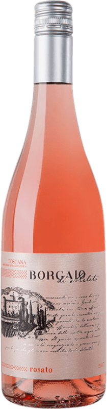 9,95 € Free Shipping | Rosé wine Castello di Meleto Borgaio Rosato I.G.T. Toscana Italy Sangiovese Bottle 75 cl