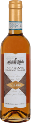 33,95 € Spedizione Gratuita | Vino dolce Castello di Meleto Vinsanto D.O.C.G. Chianti Classico Italia Malvasía, Sangiovese, Trebbiano Mezza Bottiglia 37 cl