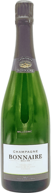 63,95 € Envío gratis | Espumoso blanco Bonnaire Grand Cru Blanc de Blancs A.O.C. Champagne Francia Chardonnay Botella 75 cl