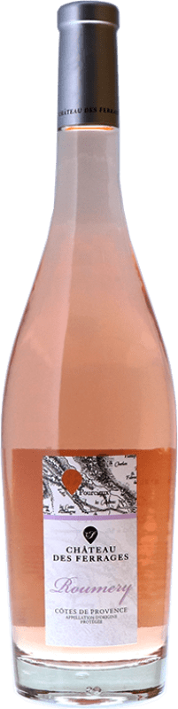 13,95 € Envoi gratuit | Vin Rosé Château des Ferrages Roumery A.O.C. Côtes de Provence France Syrah, Garnacha — Grenache, Cinsault, Clairette, Rolle Bouteille 75 cl