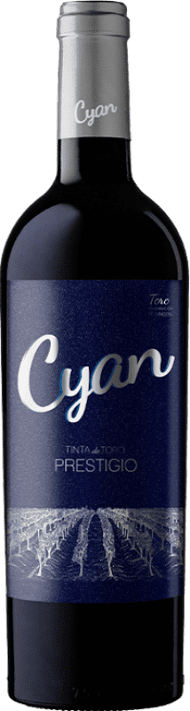 47,95 € 免费送货 | 红酒 Cyan Prestigio 预订 D.O. Toro 西班牙 瓶子 75 cl