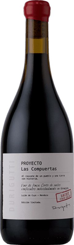 28,95 € Spedizione Gratuita | Vino rosso Durigutti Proyecto Las Compuertas Cinco Suelos Luján de Cuyo Argentina Malbec Bottiglia 75 cl