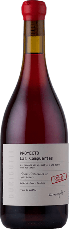 27,95 € Spedizione Gratuita | Vino rosso Durigutti Proyecto Las Compuertas Criolla Gobelet Luján de Cuyo Argentina Bottiglia 75 cl