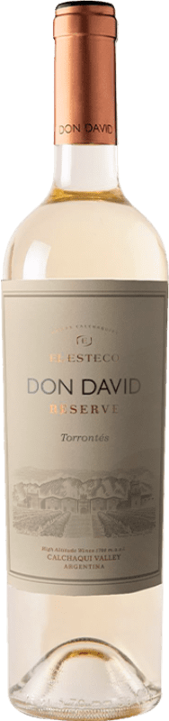17,95 € Spedizione Gratuita | Vino Bianco El Esteco Don David Riserva I.G. Valle de Cafayate Argentina Torrontés 75 cl