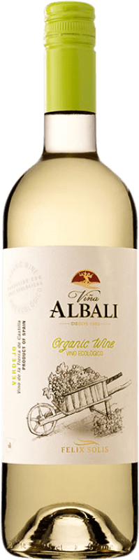 5,95 € Kostenloser Versand | Weißwein Félix Solís Viña Albali Orgánico I.G.P. Vino de la Tierra de Castilla Spanien Verdejo Flasche 75 cl
