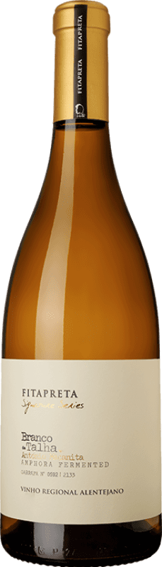29,95 € Envío gratis | Vino blanco Fitapreta Branco de Talha I.G. Alentejo Portugal Garnacha Tintorera, Trincadeira, Fernăo Pires, Roupeiro Botella 75 cl