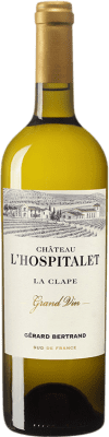 53,95 € Бесплатная доставка | Белое вино Gérard Bertrand Grand Château l'Hospitalet A.O.P. La Clape Франция Garnacha — Гренаш, Viognier — Вионье, Vermentino — Верментино, Bourboulenc — Бурбуленк 75 cl