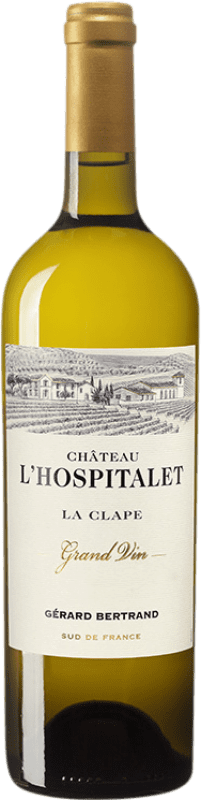 53,95 € 免费送货 | 白葡萄酒 Gérard Bertrand Grand Château l'Hospitalet A.O.P. La Clape 法国 Garnacha — 歌海娜, Viognier — 维欧涅, Vermentino — 维蒙蒂诺, Bourboulenc — 布布兰克 瓶装 75 cl