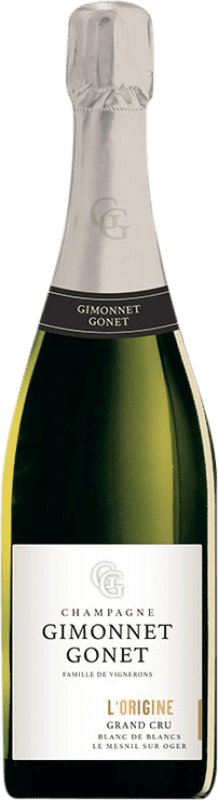39,95 € Envío gratis | Espumoso blanco Gimonnet Gonet L'Origine Grand Cru Blanc de Blancs A.O.C. Champagne Francia Chardonnay Botella 75 cl