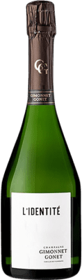 59,95 € Envio grátis | Espumante branco Gimonnet Gonet L'Identité Grand Cru Blanc de Blancs A.O.C. Champagne França Chardonnay Garrafa 75 cl