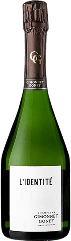 59,95 € 免费送货 | 白起泡酒 Gimonnet Gonet L'Identité Grand Cru Blanc de Blancs A.O.C. Champagne 法国 Chardonnay 瓶子 75 cl