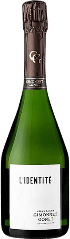 59,95 € Spedizione Gratuita | Spumante Bianco Gimonnet Gonet L'Identité Grand Cru, Blanc de Blancs A.O.C. Champagne Francia Chardonnay 75 cl