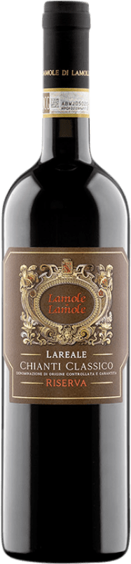 44,95 € Spedizione Gratuita | Vino rosso Lamole di Lamole Lareale D.O.C.G. Chianti Classico Italia Sangiovese, Canaiolo Nero Bottiglia 75 cl