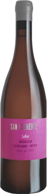 28,95 € Envío gratis | Vino rosado LoHer San Clemente Rosado Crianza D.O. Tacoronte-Acentejo España Listán Negro, Tintilla Botella 75 cl