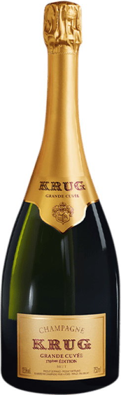 395,95 € Бесплатная доставка | Белое игристое Krug Grande Cuvée Edición Número 170 A.O.C. Champagne Франция Pinot Black, Chardonnay, Pinot Meunier бутылка 75 cl