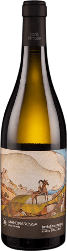 18,95 € Spedizione Gratuita | Vino bianco Mandrarossa Bertolino Soprano D.O.C. Sicilia Italia Grillo Bottiglia 75 cl