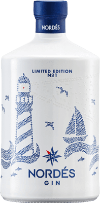 25,95 € Kostenloser Versand | Genever Gin Atlantic Galician Nordés Nº 1 Limitierte Edition Spanien 70 cl