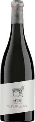 13,95 € Envío gratis | Vino tinto Pago de Aylés Cuesta del Herrero D.O.P. Vino de Pago Aylés España Tempranillo, Merlot, Garnacha, Cabernet Sauvignon Botella 75 cl